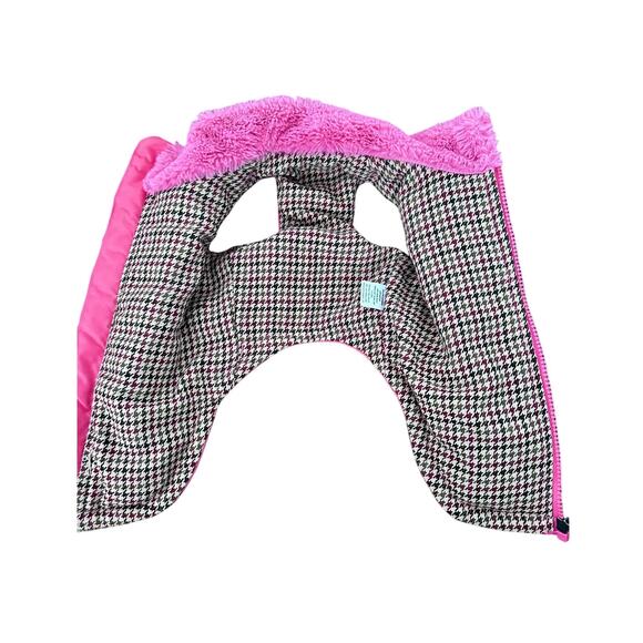 Puppia Donavan Coat with built in harness hot pink comfy warm dog jacket SZ LG - Picture 7 of 9